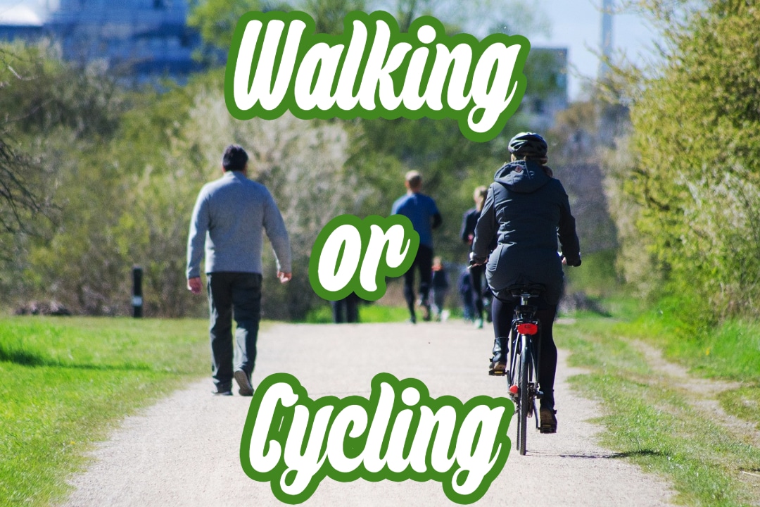 walking or cycling, both activities are excellent for maintaining physical