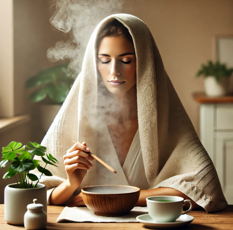 Steam inhalation is a natural, safe, and effective remedy for relieving cold symptoms,