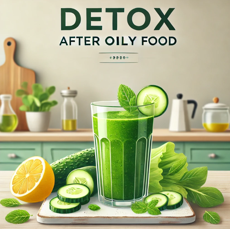 detox after eating oily food with tips to settle your stomach, prevent bloating