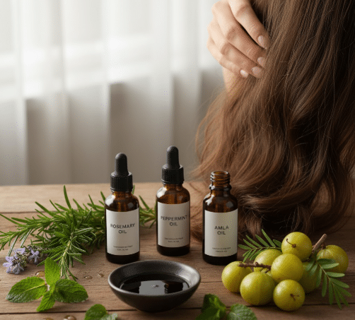 plant-oils-rosemary-peppermint-amla-hair